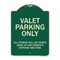 Signmission Designer Series-Valet Parking All Others Will Be Towed Away Car Owner, 24" x 18", G-1824-9744 A-DES-G-1824-9744 - alternate 1
